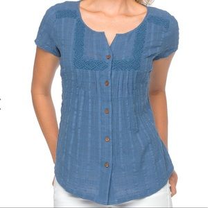 PRANA White Lucie Shirt